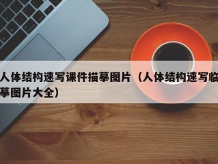 人体结构速写课件描摹图片（人体结构速写临摹图片大全）