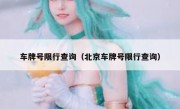 车牌号限行查询（北京车牌号限行查询）