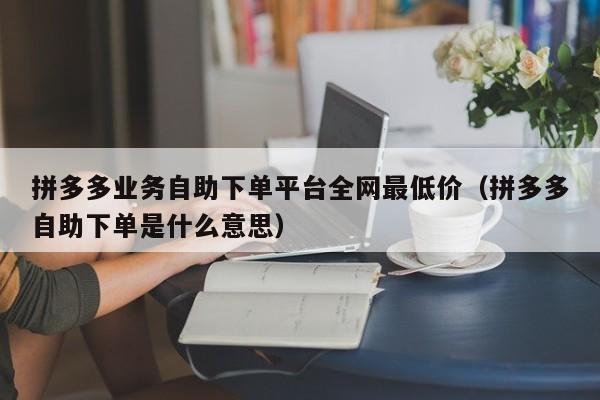 拼多多业务自助下单平台全网最低价（拼多多自助下单是什么意思） 第1张