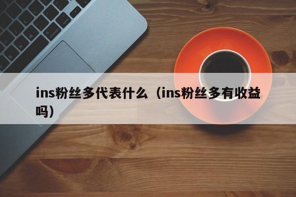 ins粉丝多代表什么（ins粉丝多有收益吗） 第1张