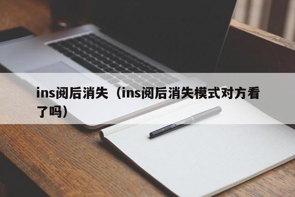 ins阅后消失（ins阅后消失模式对方看了吗） 第1张