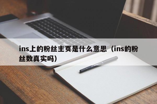 ins上的粉丝主页是什么意思（ins的粉丝数真实吗） 第1张