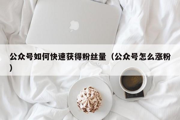公众号如何快速获得粉丝量（公众号怎么涨粉） 第1张