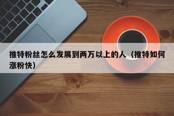 推特粉丝怎么发展到两万以上的人（推特如何涨粉快） 第1张