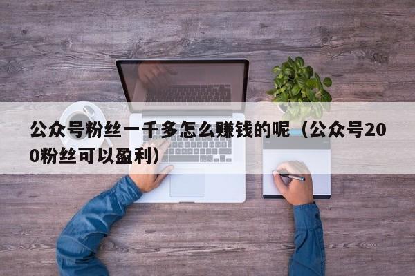 公众号粉丝一千多怎么赚钱的呢（公众号200粉丝可以盈利） 第1张