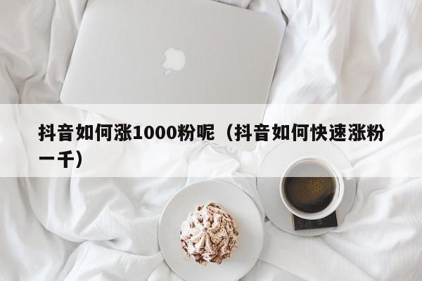 抖音如何涨1000粉呢（抖音如何快速涨粉一千） 第1张