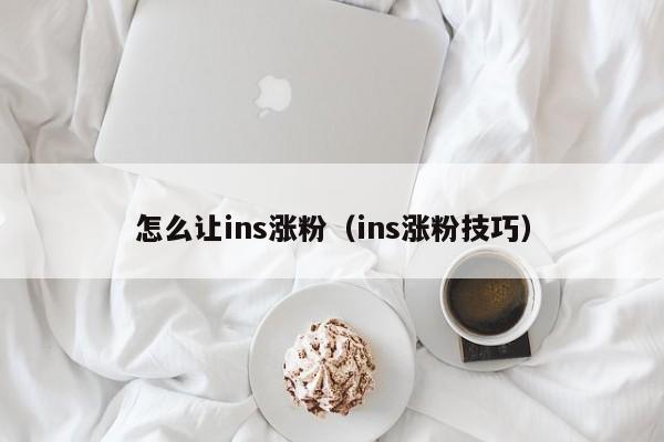 怎么让ins涨粉（ins涨粉技巧） 第1张