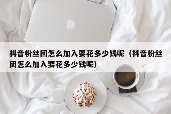 抖音粉丝团怎么加入要花多少钱呢（抖音粉丝团怎么加入要花多少钱呢） 第1张
