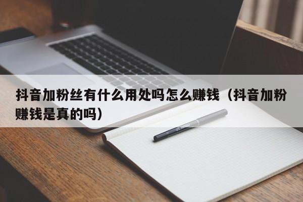 抖音加粉丝有什么用处吗怎么赚钱（抖音加粉赚钱是真的吗） 第1张