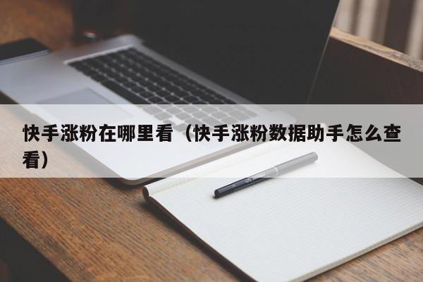 快手涨粉在哪里看（快手涨粉数据助手怎么查看） 第1张