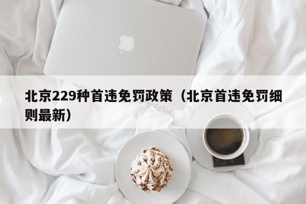 北京229种首违免罚政策（北京首违免罚细则最新） 第1张